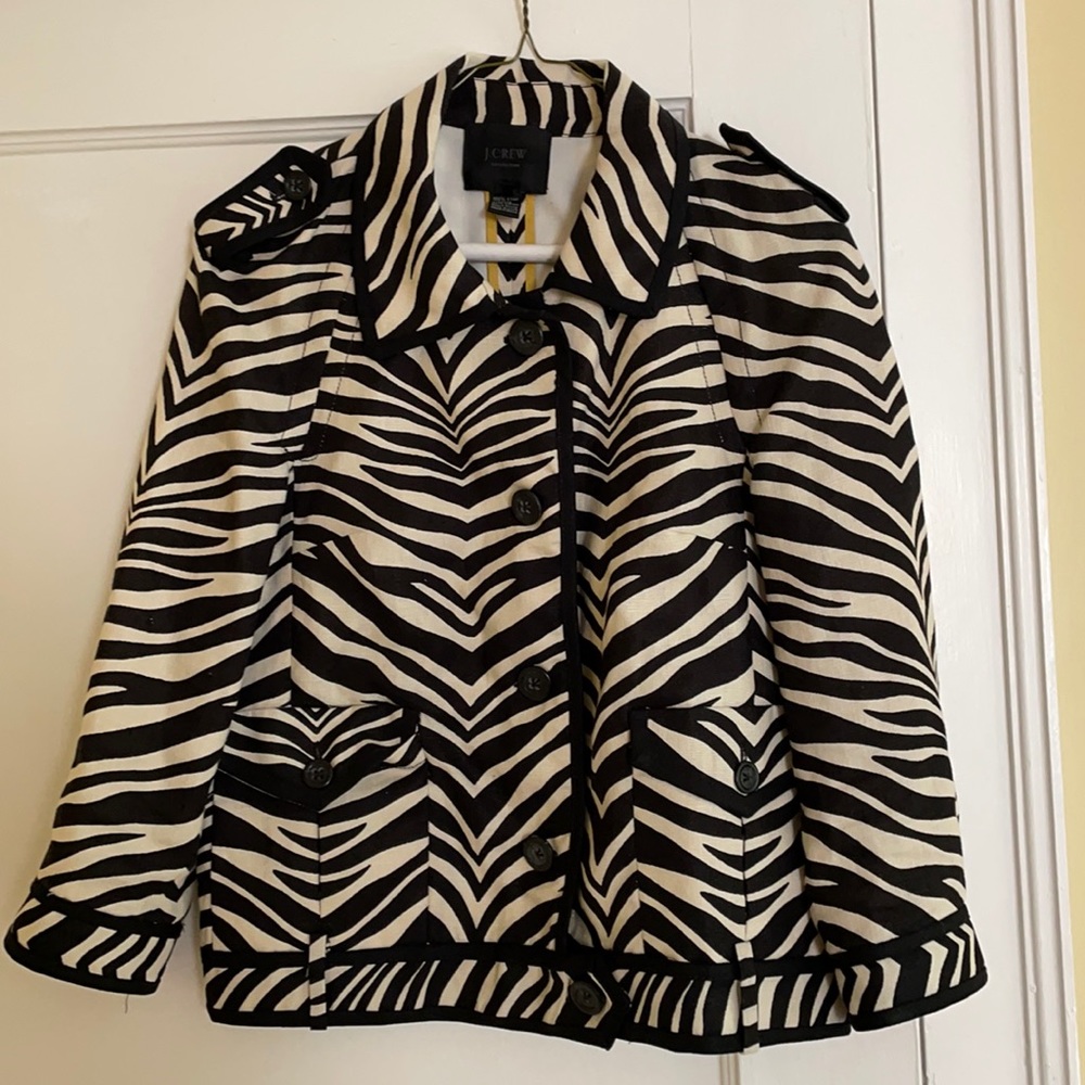 Rare jCrew Collection linen jacket, size 4